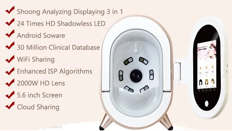 Skin Analyzer Ai Intelligent Image Digital Facial Analyzer Machine