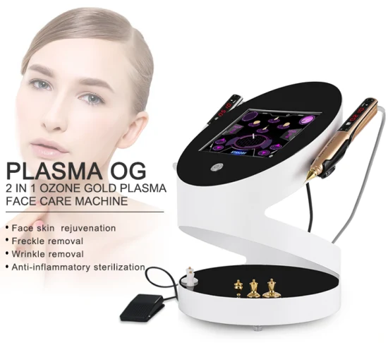 Caneta de Plasma para Remoção de Marcas de Pele 2 em 1 Caneta de Plasma para Remoção de Cicatrizes de Acne Revitalização da Pele Caneta de Plasma para Remoção de Manchas de Oxigênio