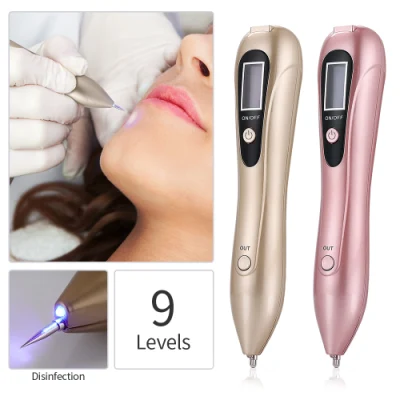 Caneta Plasma LCD recarregável removedor de toupeira máquina rosto ferramenta de cuidados com a pele verruga tatuagem remoção sarda manchas escuras caneta de terapia a laser recarregável LCD plasma caneta toupeira