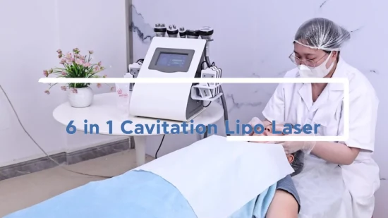 Equipamento de Beleza por Atacado 6 em 1 40K Perda de Peso Cavitação Ultrassônica Laser Lipoaspiração Máquina de Emagrecimento Corporal