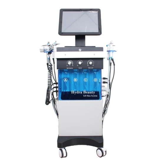 Novidades 2022 Oxygen Jet Peel Handpiece Hydra Skin Care Facial Machine H2O2 Aqua Peel Facial Machine Diamond Dermoabrasão